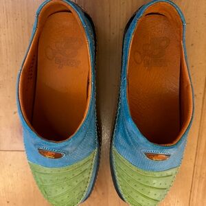 Eject Blue/Green Slip On Shoes, NWOT